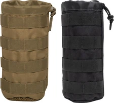Tactical MOLLE Water Bottle Carrier Pouch Holder Military Carry Bottle