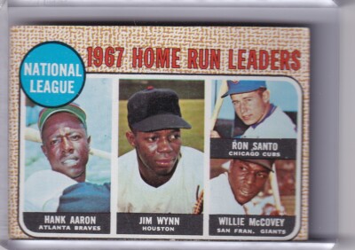 1968 TOPPS #5 NATIONAL LEAGUE HOME RUN LEADERS AARON WYNN SANATO MCCOVEY 6042A