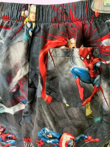 Marvel Heroes Grafik Lounge Hose Jungen Medium elastischer Bund Baumwollmischung schwarz - Bild 5 von 9