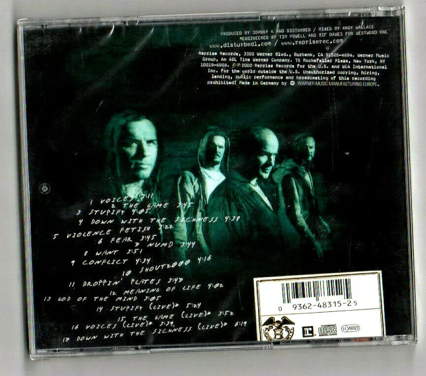 Disturbed - Sickness Special Edition+ Bonus Live Tracks - import new sealed  93624831525