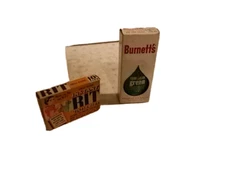 Burnetts green food coloring Old Rose Rit laundry dye w contents vintage