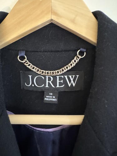 J.Crew Mirabelle Topcoat Sz 10R in Black - Worn Once - Picture 4 of 11