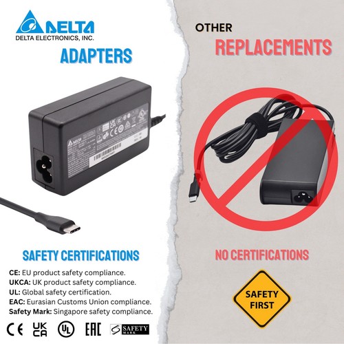 Véritable adaptateur secteur Delta 45W USB-C 20V 2,25A pour chargeur ACEMAGIC AX15 - Photo 4/5