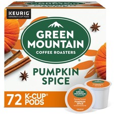 Green Mountain Coffee, Pumpkin Spice, K-Cup Pods, Light Roast Coffee, 72 Count