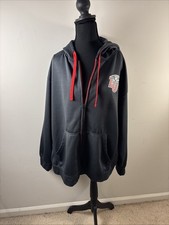 Liberty University LU Flames Russell Hoodie Dark Gray 1 XL Logo Zip Up Football