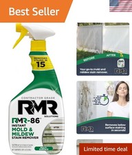 RMR-86 Fast-Acting Mold and Mildew Stain Remover Spray, 30 Fl Oz - No Scrubbing! 0.93 per fl oz