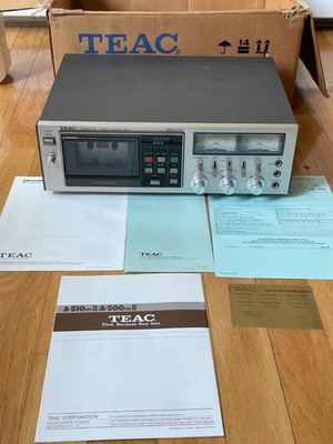 RARE VINTAGE TEAC A-500MK 2 STEREO CASSETTE DECK FULLY SERVICED IN BOX & MANUAL