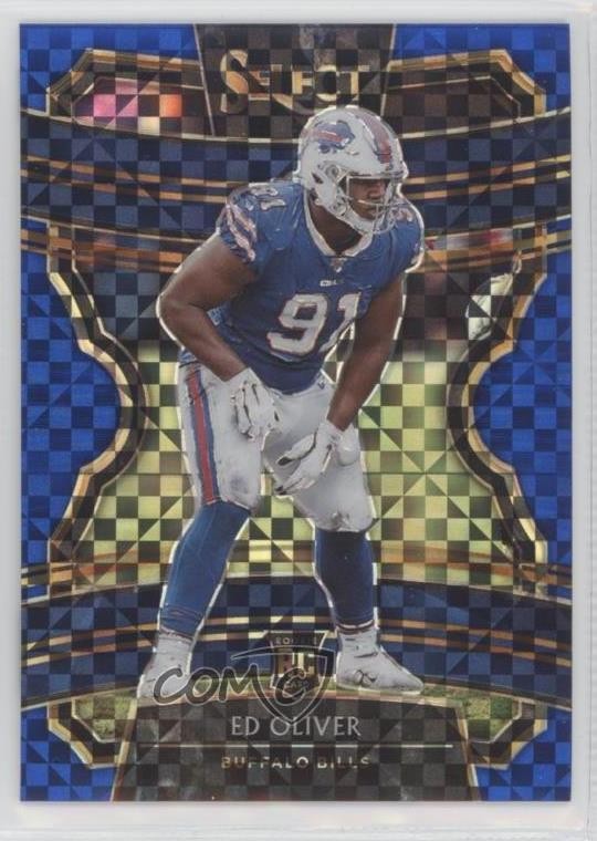 2019 Panini Select Concourse Blue Prizm 170/175 Ed Oliver #25 Rookie RC g2u