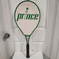 Vintage 80's Prince Green Classic Aluminum Tennis Racquet Racket 4 1/2 W/ Cover