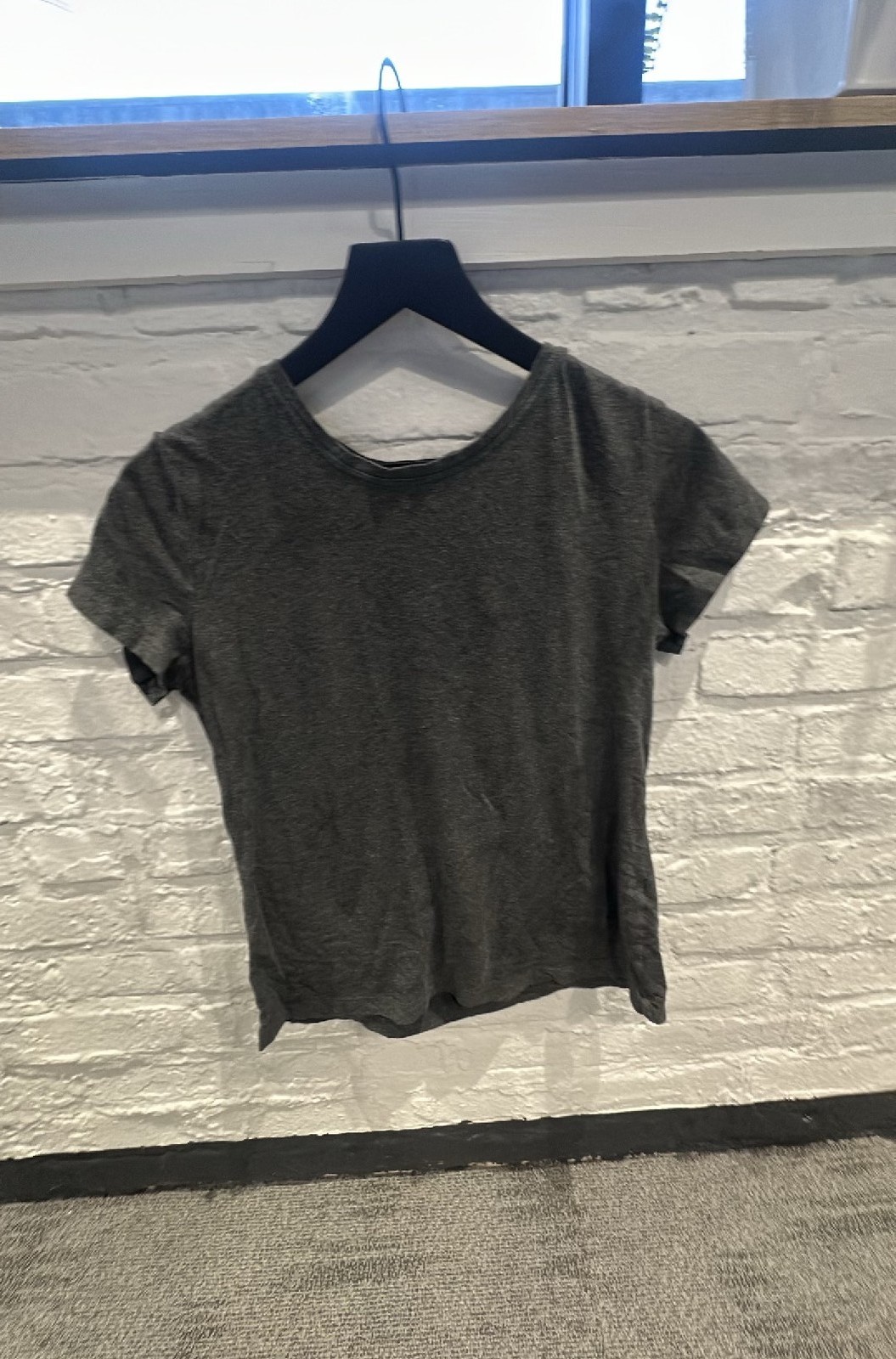 TNA Tops White shirt Cropped Waffle Longsleeve Mockneck