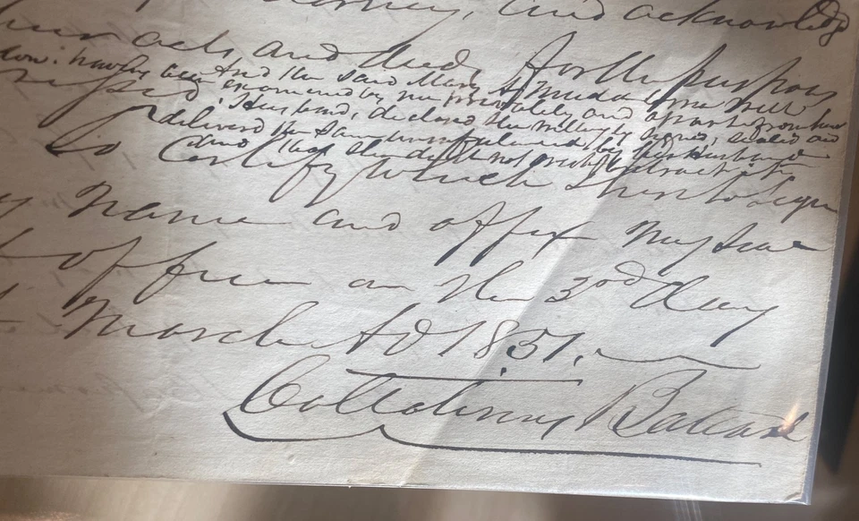 1851 Collatinus Ballard of LaVaca County Texas NOTARIZED POWER OF ATTORNEY - Image 4 of 4