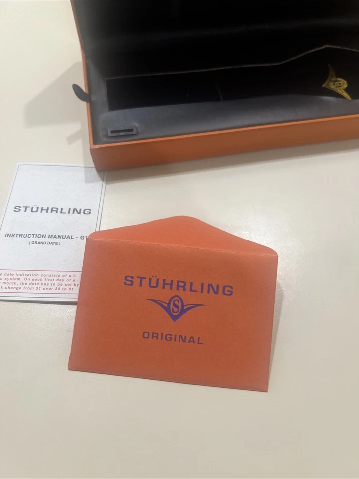 Relógio Masculino Stuhrling Original G1 - Grand Date (Viajante) (Marca Bew Bever Usado) - Imagem 4 de 4