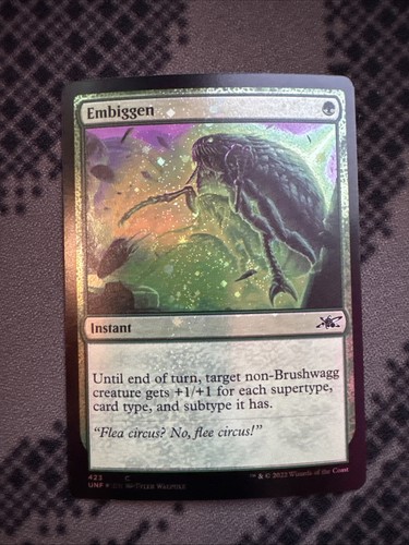 Magic the Gathering MTG UNF Embiggen 423 Foil Near Mint