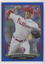 2013 Bowman Chrome Blue Refractor 176/250 Jonathan Pettibone #62 jj0