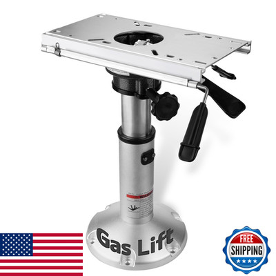 Marinexplore Gas Lift Boat Seat Pedestal Slide Mount Aluminum Adjustable Height