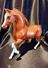 Mattel Barbie Brown Horse Sparkle Beauties Blue Diamond Animal Figure Vtg Y2K