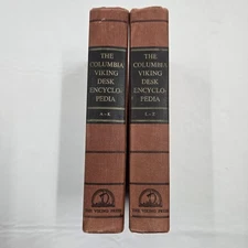 The Columbia Viking Desk Encyclopedia A-K, L-Z William Bridgwater 1953 HC
