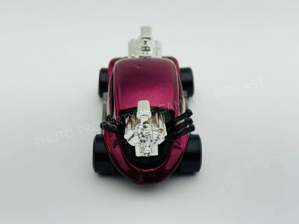 Johnny Lightning Topper Redline BUG BOMB Magenta ¡Muy Bonito!!! Foto 4 de 4