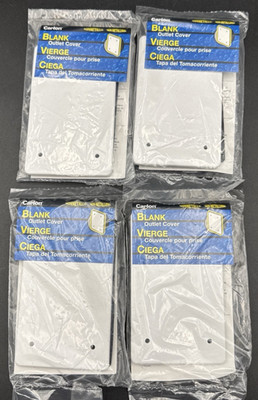 4 NEW Carlon 1-Gang Non-Metallic Blank WEATHER-PROOF FS Covers