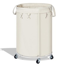 150L Large Capacity Rolling Laundry Basket Hamper with Wheels, Clothes hamper...