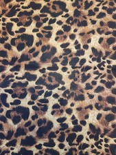 Large Cheetah print fabric by the HALF Yard, Animal Skin Cotton Quilt Fabric