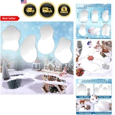 Christmas Mirror Lake Landscape Accessories Set 4 Pieces Xmas Village Decoration