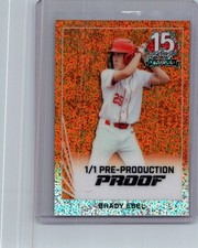 Brady Ebel 2025 Leaf National NSCC Baseball 1/1 Pre Production Proof