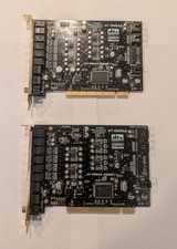 Qty 2 - HT Omega Striker 7.1 PCI Sound Card HTO S-DTS71