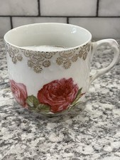 Mustache Mug, Vintage, German, Porcelain "Love The Giver" Victorian Era