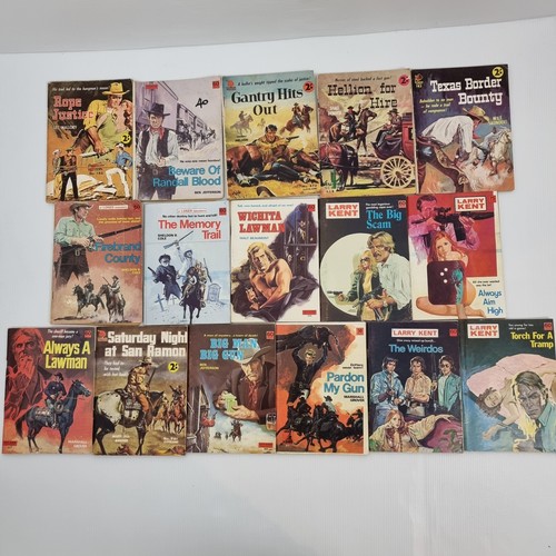 Cleveland Westerns Lot of 16 Vintage Paperbacks Cowboy