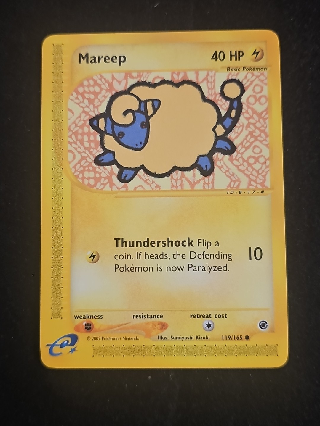 Mareep - Expedition 119/165 - 2002 WOTC  - Pokémon TCG - E Reader - NM