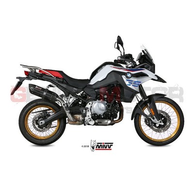 Mivv Exhaust Muffler Suono Black stainless Steel for BMW F 850 GS 2018 > 2024