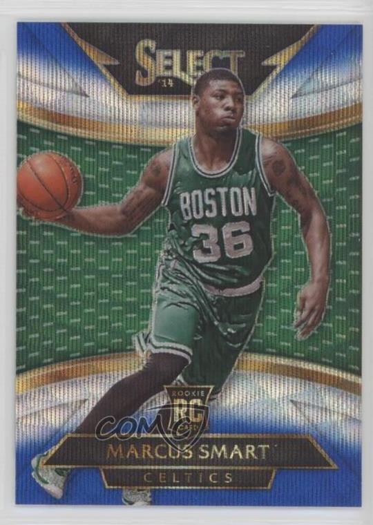 2014-15 Panini Select Courtside Blue & Silver Prizm Marcus Smart #298 mx0
