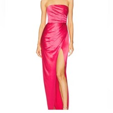 New | Sau Lee Priyanka Dress in Hot Pink 4