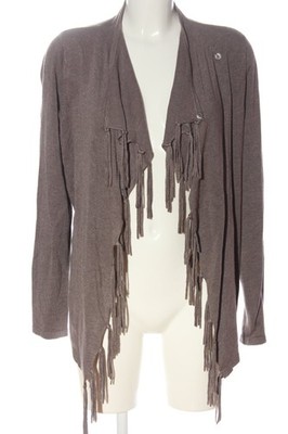 COMMA Cardigan Damen Jacke Gr. DE 40 hellgrau Casual-Look