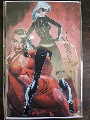 Black Cat #7 J. Scott Campbell Signed Virgin w/ COA