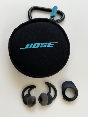 BOSE Small Earphone Carry Case Zip Carabiner Clip Black Aqua Loose  Accessories