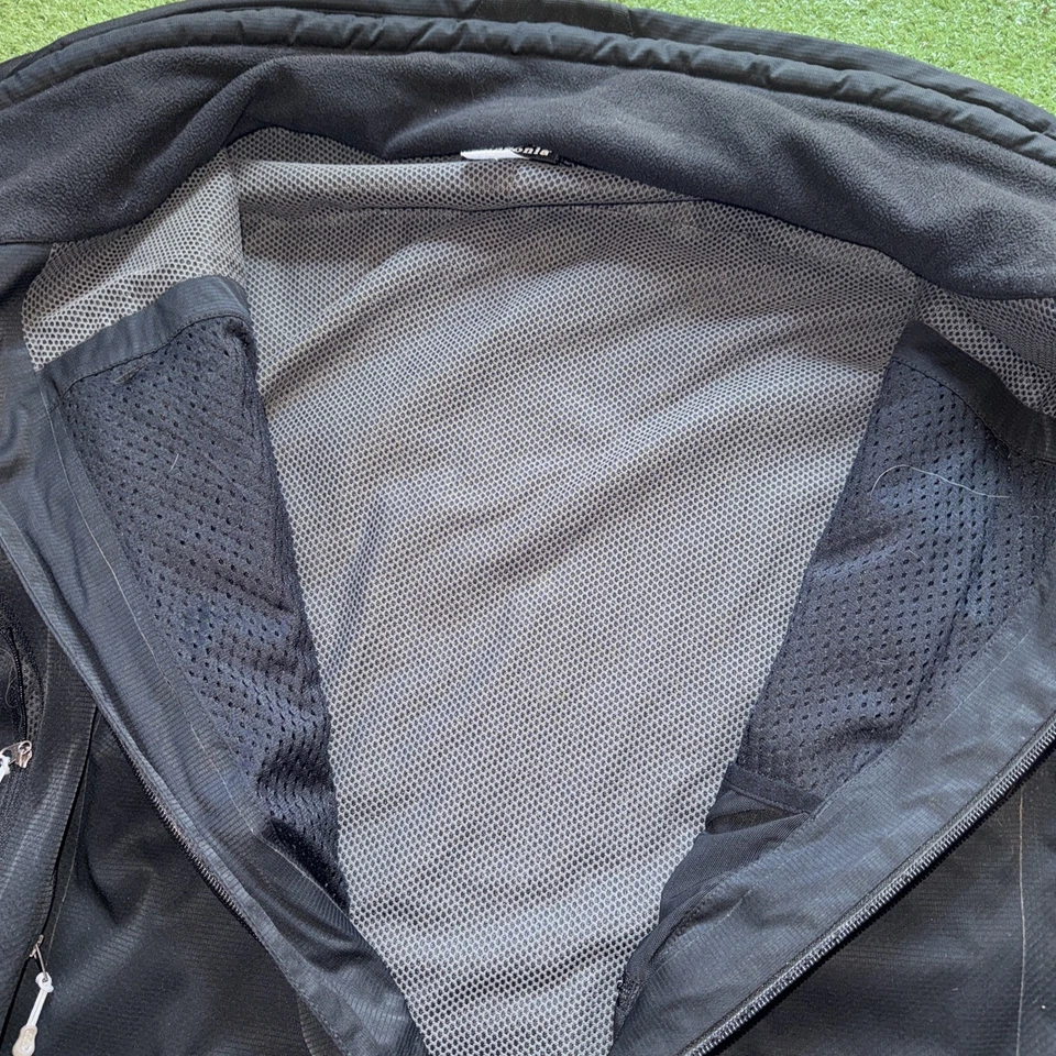 Куртка мужская PATAGONIA на молнии черная вафельная вязаная размер XL дышащая, КРАСИВАЯ! - Изображение 4 из 4