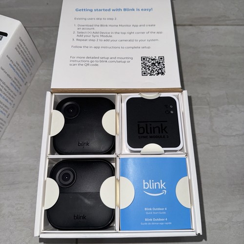 Open Box Blink Outdoor 4 (4th Gen) Security Camera System, 3-Pack wireless - 第 5/5 張圖片