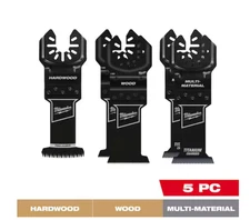 OPEN-LOK Variety Oscillating Blade Set w/ Japanese Hardwood Blade (5-Piece)