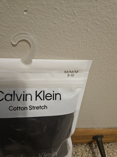 Calvin Klein Boys' Cotton Boxer Briefs 2pk, Black & Grey, M (8-10) - Picture 3 of 5