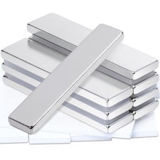 8pcs Magneti al Neodimio Rettangolari 40x10x3mm Calamite Potenti Forte Magnete