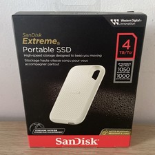 4TB SanDisk Extreme Portable SSD | 1050/ 1000 White NEW