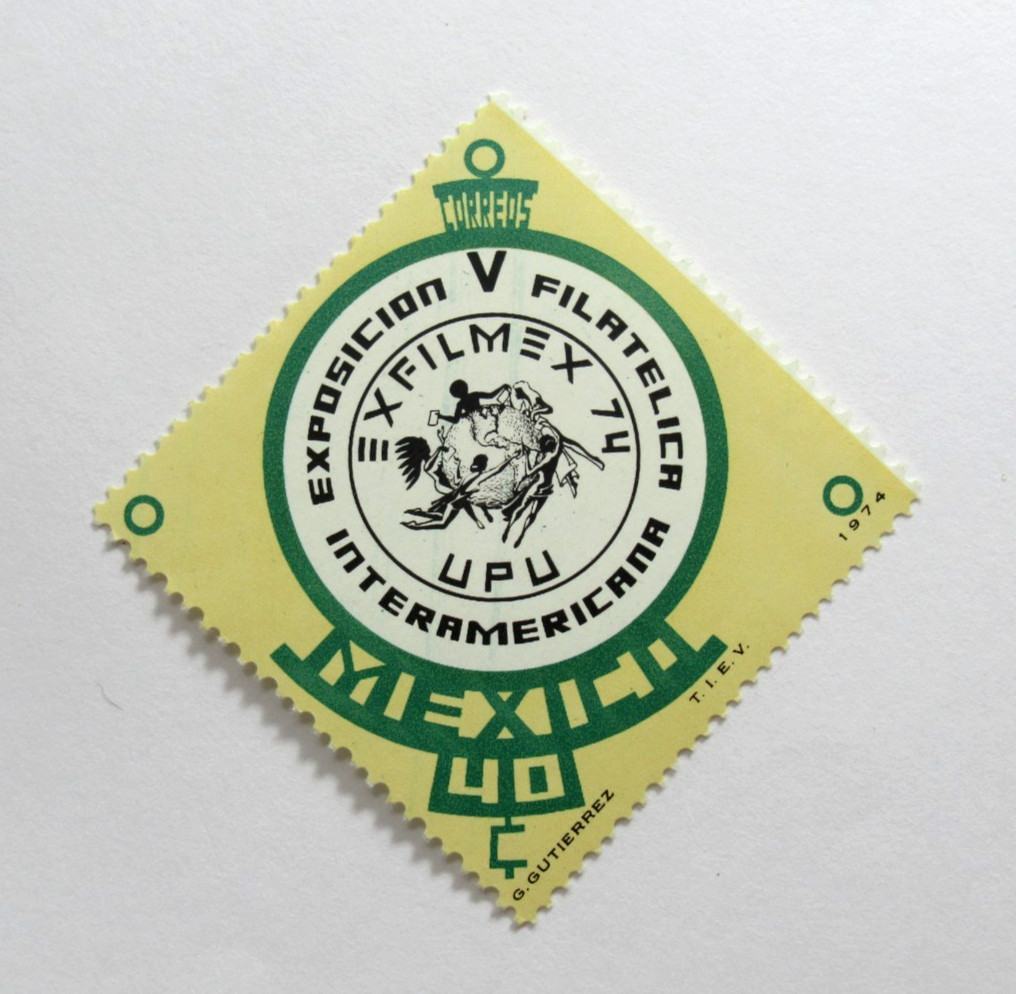 Mexico Vintage Stamp Scott 1065 Exfilmex 1974 Mint NH
