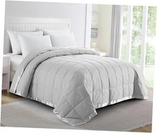 Blankets Queen Size - Soft Lightweight Down Blanket Full/Queen 02 Light Gray