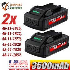 2PCS 18v For Milwaukee For M18 Lithium 48-11-1850 48-11-1860 48-11-1822