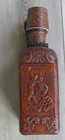 Vintage Don Quixote Embossed Leather Wrapped Bottle Decanter Spanish — photo 2