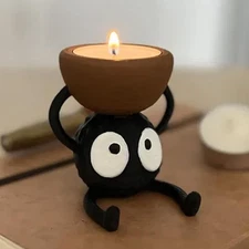 Cute Candlestick Holders Tea Light Candle Holder Briquette 3d Printed Candlestic