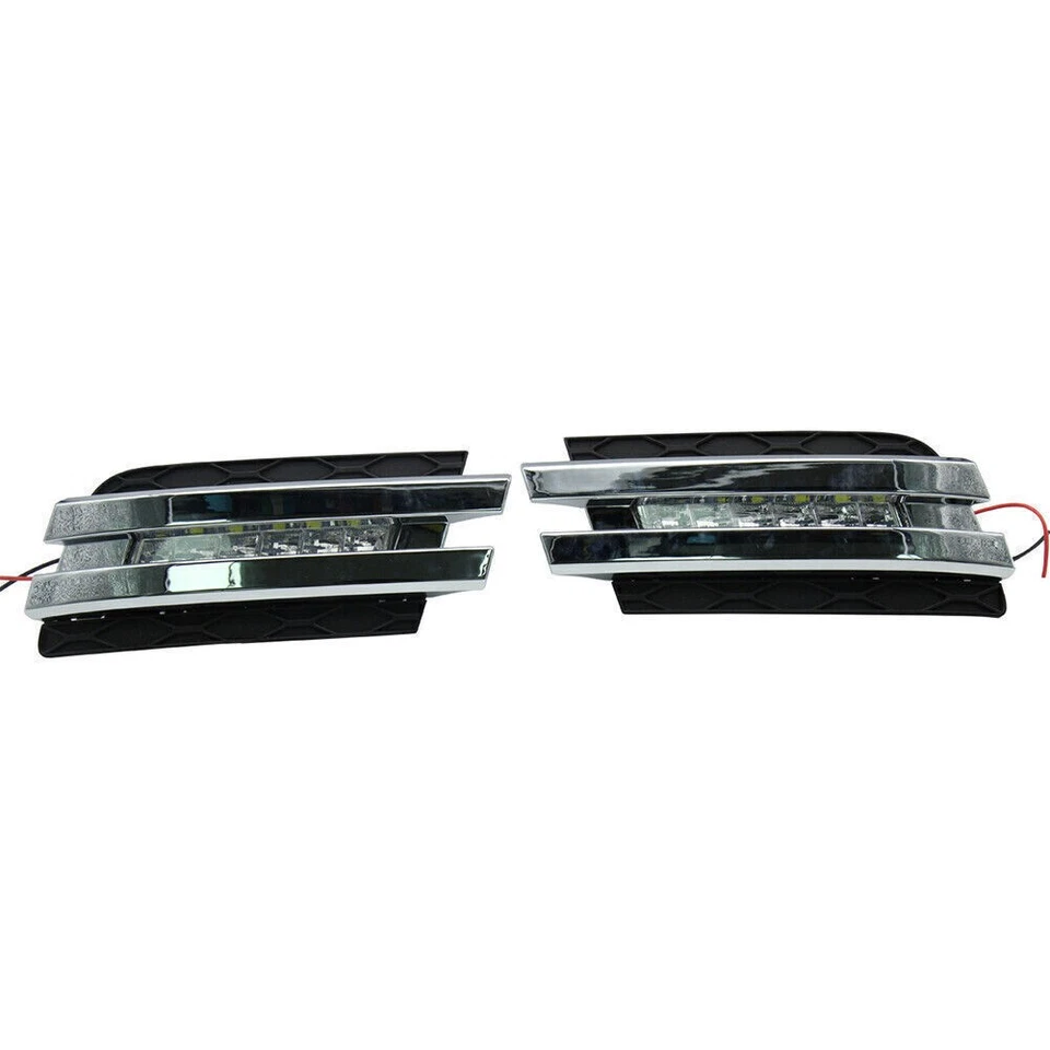 2x Luz LED de circulación diurna DRL lámpara antiniebla para Mercedes-Benz X164 GL450 2007-2012 Foto 4 de 4