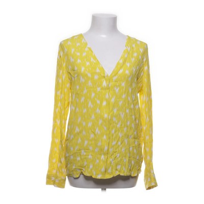 Ba&sh, Bluse, Größe: L, SACHA, Gelb/Weiß, Viskose, Blumen, Damen #hO0